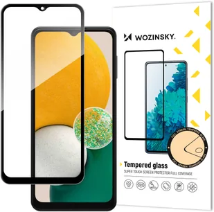 Wozinsky super wytrzymałe szkło hartowane Full Glue na cały ekran z ramką Case Friendly Samsung Galaxy A13 5G czarny - Szkła hartowane na telefon - miniaturka - grafika 1