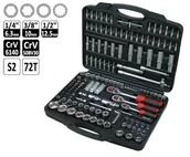 Zestawy narzędziowe - Zestaw Narzędziowy 1/4", 3/8", 1/2", 150 Cz Selta - miniaturka - grafika 1