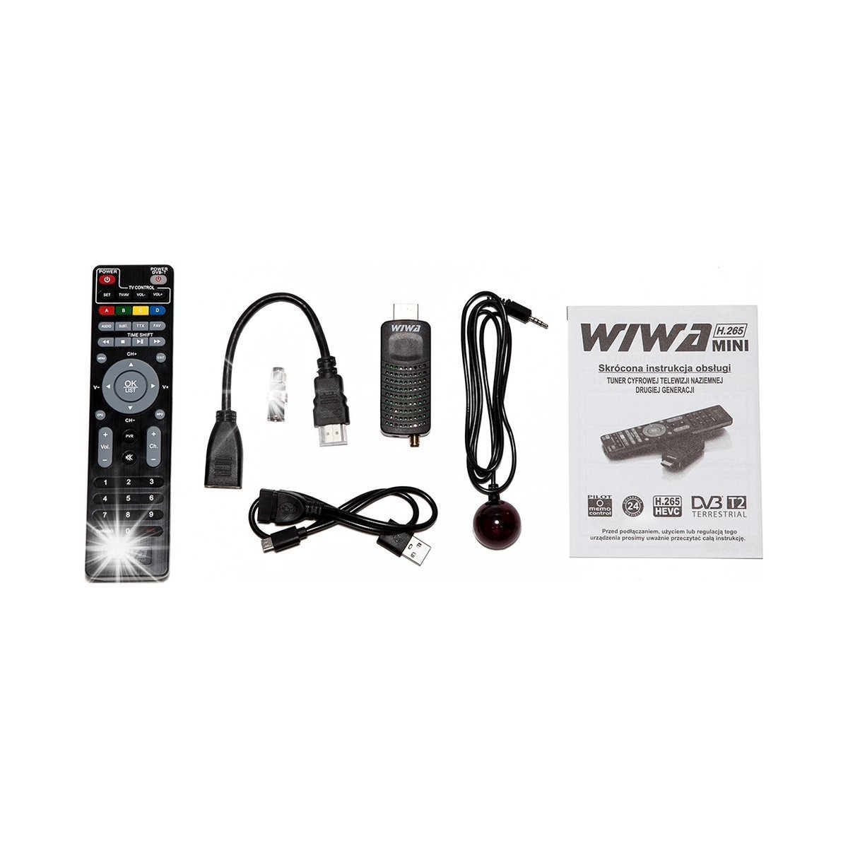 Wiwa H.265 MINI TUNER DEKODER DVB-T2 H.265 HEVC TV