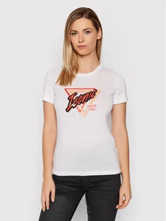 Koszulki i topy damskie - Guess T-Shirt W2RI14 K9RV0 Biały Regular Fit - grafika 1