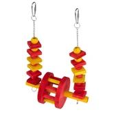 Klatki i wyposażenie dla ptaków - TIAKI huśtawka dla ptaków, diabelski młyn - Dł. x szer. x wys.: 20 x 15 x 6,3 cm - miniaturka - grafika 1