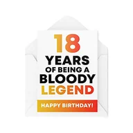 Kartki okolicznościowe i zaproszenia - Tongue in Peach Śmieszne kartki z życzeniami na 18. urodziny dla niego jej dziadków mamy taty brata siostry humor sarkazm sztanga żart CBH198 TIP_CARD_CBH198 - miniaturka - grafika 1