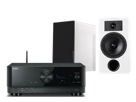 Kino domowe - Yamaha RX-V6A (czarny) + Tesi 3 (biały) - miniaturka - grafika 1