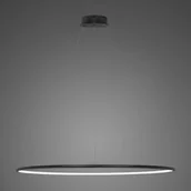 Lampy sufitowe - Lampa wisząca Ledowe Okręgi No.1 Φ120 cm in 3k czarna ściemnialna Altavola Design - miniaturka - grafika 1
