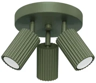 Lampy sufitowe - Sollux SL.1620 - Oświetlenie punktowe KARBON 3xGU10/10W/230V zielony - miniaturka - grafika 1