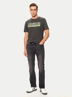 Spodnie męskie - Mustang Jeansy Vegas 1015498 Szary Slim Fit - miniaturka - grafika 1