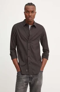 G-Star Raw koszula męska kolor czarny slim z kołnierzykiem klasycznym D25176-D701 - Koszule męskie - miniaturka - grafika 1