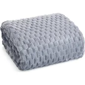 Koce - Koc EUROFIRANY D91 Cindy6 200 x 220 cm Srebrny - miniaturka - grafika 1