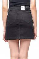 Spódnice - LEE A LINE SKIRT MOTO BLACK L38NIZLG W30 - miniaturka - grafika 1