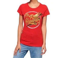 Koszulki i topy damskie - Koszulka damska Superdry The Real Sparkle Entry t-shirt bawełna-XS - miniaturka - grafika 1