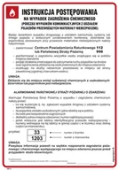 Instrukcje stanowiskowe BHP - DB018 INSTRUKCJA POSTĘPOWANIA NA WYPADEK ZAGROŻENIA CHEMICZNEGO, HN - PŁYTA ELASTYCZNA 0,4MM; (245X350MM) - miniaturka - grafika 1