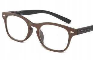 Okulary korekcyjne drewno do czytania plusy +2 - Okulary korekcyjne, oprawki, szkła - miniaturka - grafika 1