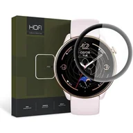 Akcesoria do smartwatchy - Hofi Szkło hartowane Hybrid Pro+ do Amazfit GTR Mini, czarna ramka - miniaturka - grafika 1