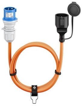 Goobay Kabel adaptera CEE, wtyczka CEE do gniazda styku ochronnego, 5 m - Długość kabla 5 m