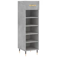 Szafki na buty - vidaXL Szafka na buty betonowa szara 30x35x105 cm materiał drewnopochodny - miniaturka - grafika 1