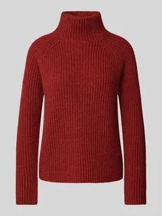 Sweter z dzianiny ze stójką model ‘ARWEN’ - Swetry damskie - miniaturka - grafika 1