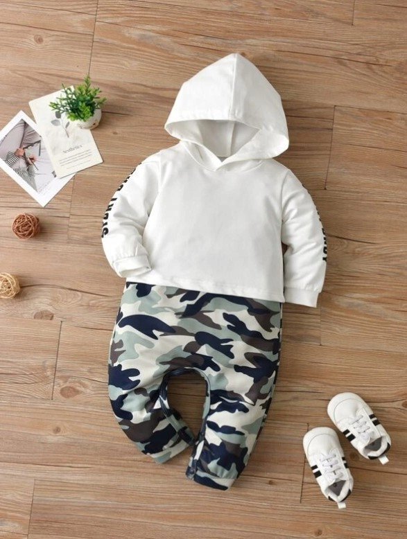 SHEIN DZIECIĘCY KOMBINEZON Z KAPTUREM 86 V3U