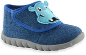 Buty dla chłopców - Kapcie dla dzieci do żłobka do przedszkola Befado 454P038 Flexi Niebieskie - miniaturka - grafika 1