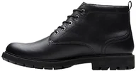 Botki damskie - Clarks Męskie botki Batcombemixgtx, czarna skóra, 43 EU - miniaturka - grafika 1