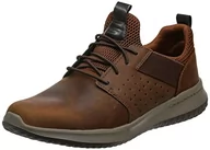 Buty sportowe męskie - Skechers Delson Axton Slip On Sneaker męskie buty sportowe (Delson Axton), kolor: brązowy, rozmiar: 42.5 EU - miniaturka - grafika 1