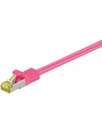 Patchcordy - Kabel Lan Patchcord Cat 7 S/ftp różowy - 1,5m - miniaturka - grafika 1