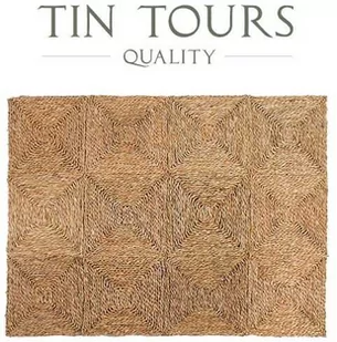 PROSTOKĄTNA MATA PODŁOGOWA Z TRAWY MORSKIEJ 90x120 cm - Dywany - miniaturka - grafika 1