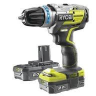 Wiertarki - RYOBI Cordless Hammer R18PDBL-220S 18 Volt green black 2x Li-ion battery 2,0Ah - miniaturka - grafika 1