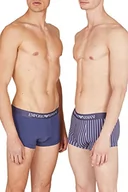 Paski - Emporio Armani Trunks męskie, Pionowy pasek/denim, S - miniaturka - grafika 1