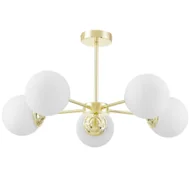 Lampy sufitowe - NOWOCZESNA LAMPA WISZĄCA KLASYCZNE ZŁOTO FINO RING W5 - miniaturka - grafika 1