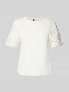 T-shirt o kroju regular fit z czystej bawełny model ‘PANNA’ - Koszulki i topy damskie - miniaturka - grafika 1