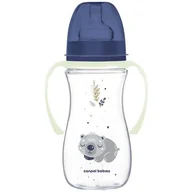 Butelki dla niemowląt - CANPOL BABIES BUTELKA SZEROKA EXOTIC 300ml ZE ŚWIECĄCYMI UCHWYTAMI 12m+ - miniaturka - grafika 1