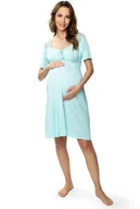 Bielizna nocna - Koszula nocna ciążowa Lori : Kolor - Miętowy, Rozmiar - 44 - miniaturka - grafika 1