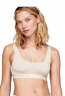 TOMMY HILFIGER BIUSTONOSZ BEZ FISZBIN GŁADKI BEŻOWY S JHT - Biustonosze - miniaturka - grafika 1