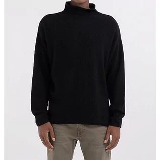 Swetry męskie - Replay sweter męski, 098 BLACK, XS - grafika 1