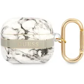 Akcesoria do słuchawek - Etui Guess do AirPods 3 cover szary/grey Marble Strap Collection - miniaturka - grafika 1