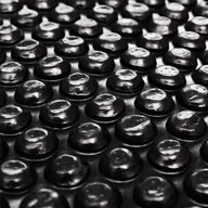 Akcesoria do basenów - vidaXL Pokrywa na basen, czarna, 381 cm, PE - miniaturka - grafika 1