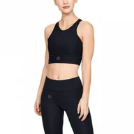 Bielizna sportowa damska - Biustonosz treningowy Under Armour Rush Bra - czarny - UNDER ARMOUR - miniaturka - grafika 1
