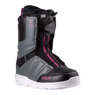 Buty snowboardowe - Buty Snowboardowe Damskie Northwave Helix Spin Black Grey 24,5 70221401 - miniaturka - grafika 1