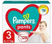 Pieluchy - Pampers Pieluchomajtki Mega Box 3 - 128 szt - miniaturka - grafika 1