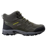 Buty trekkingowe męskie - Buty trekkingowe męskie Hi-Tec Męskie buty Hi-tec Hendon Mid Wp zielono-czarne rozmiar 42 - miniaturka - grafika 1
