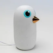 Lampy stojące - Porcelanowa lampa stołowa Kare Birdie, wysokość 26 cm - miniaturka - grafika 1