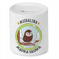 Skarbonki - Skarbonka 330 ml Dla Michaliny Córki Dziecka z Nadrukiem ze Zdjęciem - miniaturka - grafika 1