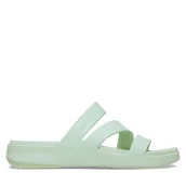 Klapki i japonki damskie - Klapki Crocs Getaway Strappy 209587 Zielony - miniaturka - grafika 1