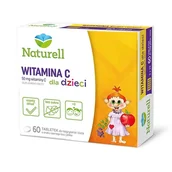 Przeziębienie i grypa - Naturell Witamina C dla dzieci x60 tabletek do żucia i rozgryzania - miniaturka - grafika 1