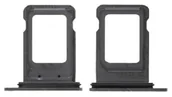 Części serwisowe do telefonów - SZUFLADKA TACKA KARTY SIM DO iPhone 13 Pro CZARNY - miniaturka - grafika 1