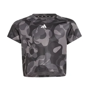 Koszulka Essentials AEROREADY Seasonal Print Crop Kids - Odzież sportowa dziecięca - miniaturka - grafika 1