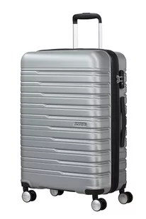 American Tourister Flashline - Spinner M, walizka, 67 cm, 69/75 l, srebrny (Sky Silver), Srebrny (Sky Silver), Spinner M (67 cm - 69/75 L), Walizki i wózki - Walizki - miniaturka - grafika 1