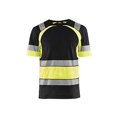 Blaklader 342110309933XS T-shirt, czarny/żółty, rozmiar XS