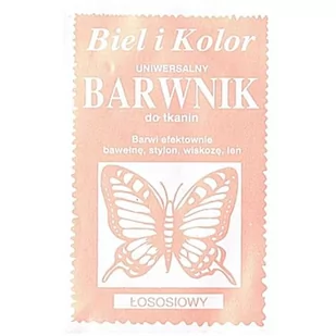 czakos Barwnik do tkanin "Motyl", łososiowy, Biel i Kolor, 10 g CZ-BT-076 - Farby i media malarskie - miniaturka - grafika 1