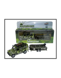 hipo Land Rover wojskowy z pontonem SW-15-59 - Samochody i pojazdy dla dzieci - miniaturka - grafika 1